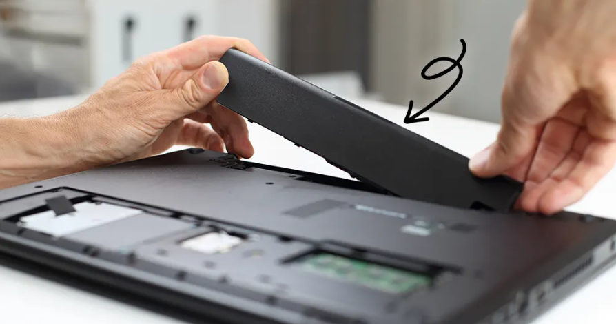 old gen laptop battery removal